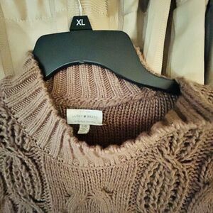 Lucky Brand Women's Cable Knit Sweater - Brown